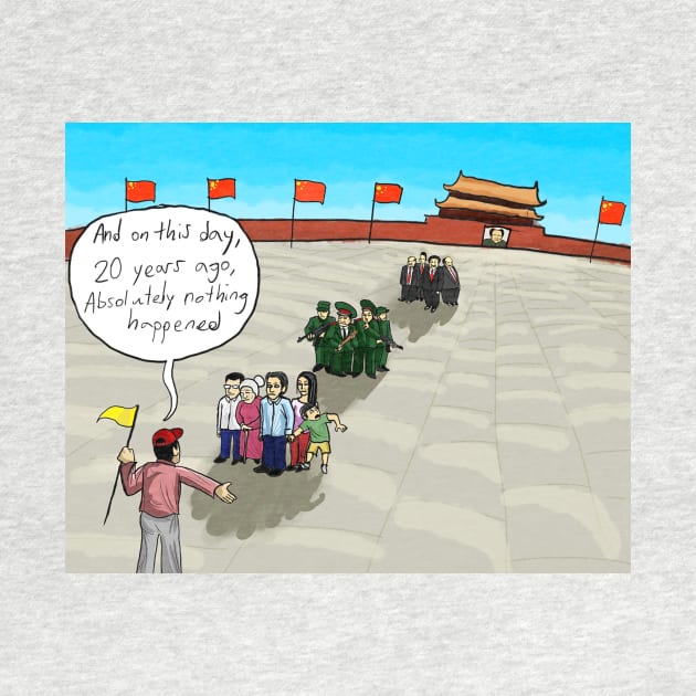 Tiananmen Square 20th Anniversary by Felipe.Makes.Cartoons